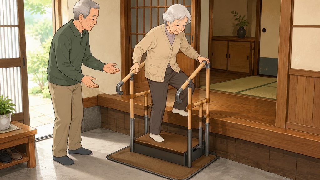 5-古い玄関に合う上がりかまちステップ