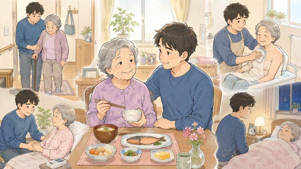 要介護3の母の介護0