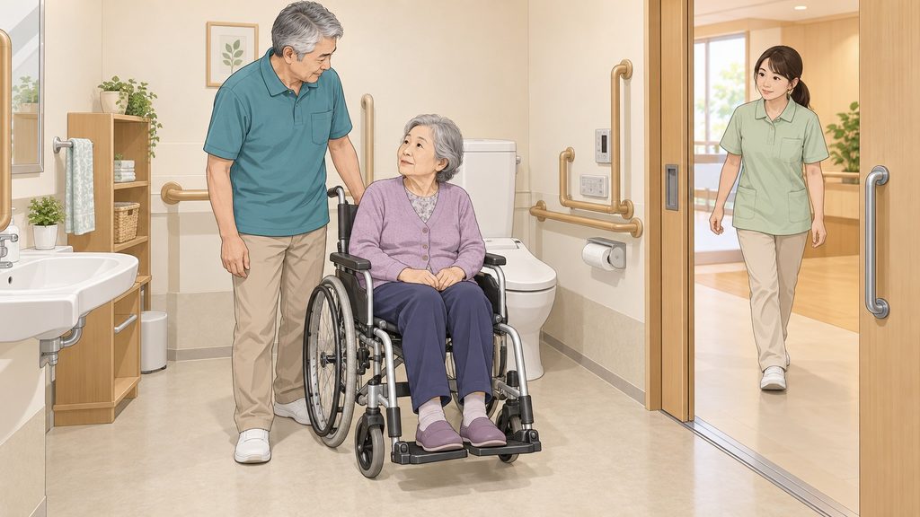 移乗・排泄介助では、とっさの対応で腰に無理がかかる